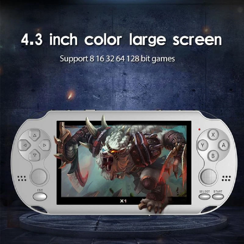 4.3 Inch Game Console For PSP Game Console Classic Dual-Shake Game Console 8G Built-in 10,000 Games 8/16/32/64/128 Bit Games