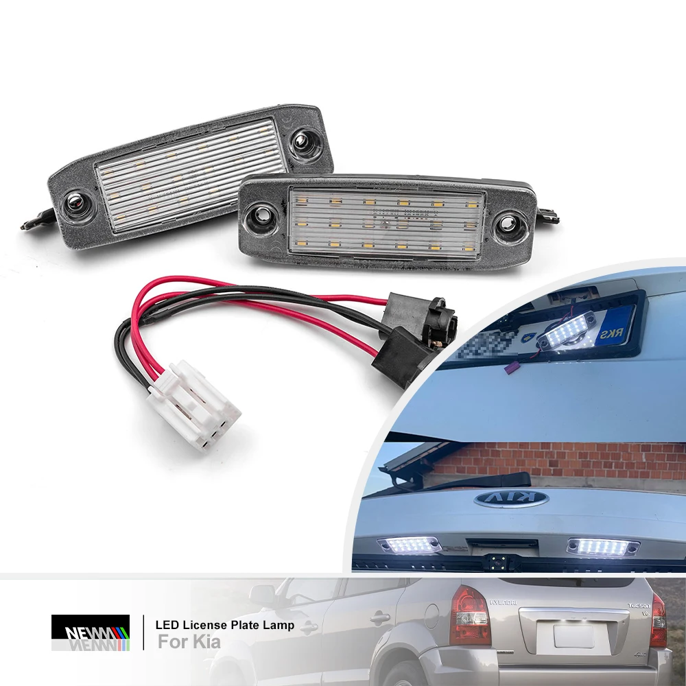 LED License Plate Light for Hyundai Tucson JM for Kia Sportage SL Ceed JD Canbus Rear Tag Lamp Registration Parking Lighting