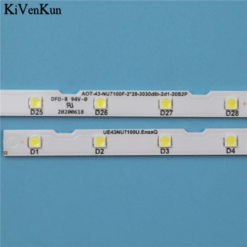 TV Lamps LED Backlight Strips For Samsung UA43RU7080J UA43RU7100J UA43RU7100K UA43RU7100R 43