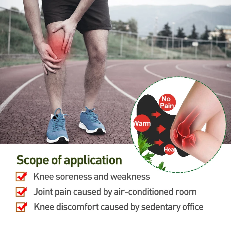 6pcs Sumifun Knee Pain Relief Patch Muscle Joint Ache Arthritis Rheumatoid Swelling Bruise Sprain Wormwood Extract Sticker