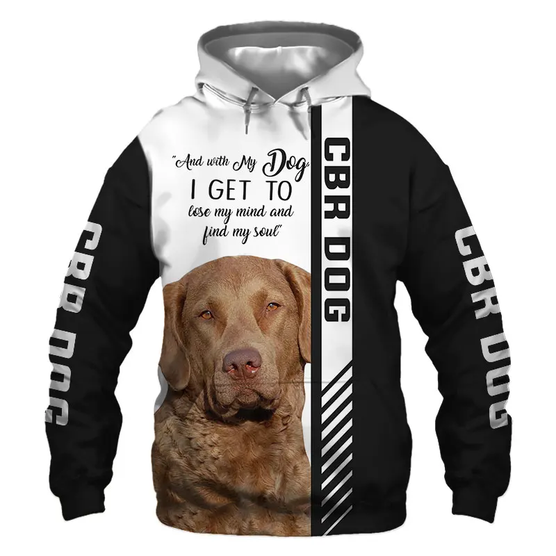 Chesapeake Bay Retriever 3D Printed Jacket Men/Women Harajuku Hoodie Unisex Casual Streetwear Sweatshirt Pullover Sudaderas KW4