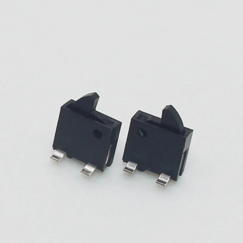 10pcs  4 Pin Mini Slide Switch  reset Micro Toggle Switch Miniature   Switch  Limit Vertical black Columnar 12V 50mA