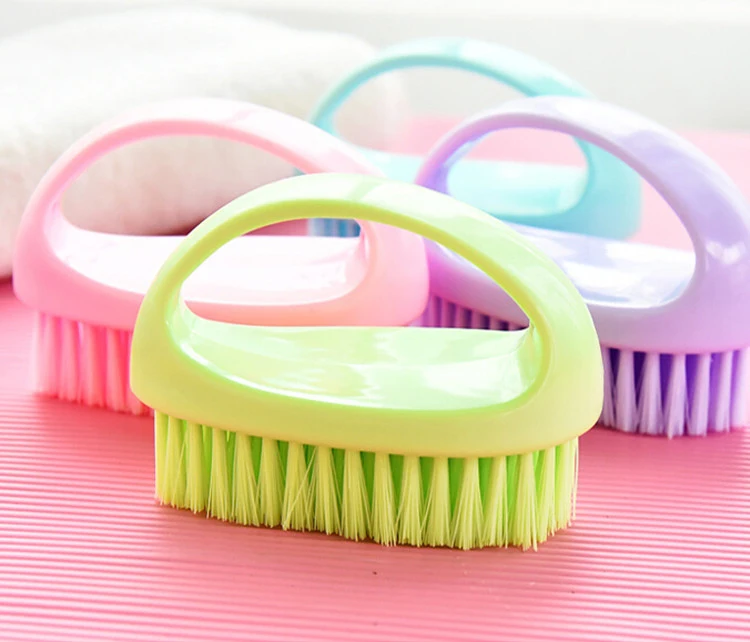 Bunte Reinigungsbürste für den Haushalt, Hausarbeit, multifunktionales Reinigungswerkzeug, eiförmig, langlebig, weich, für Badezimmer, Schuh, Kleidung – Detail 14