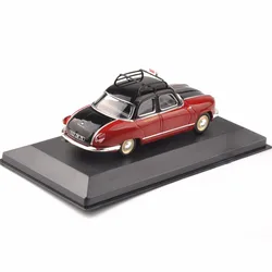 Cheap Kids 1/43 Toys Diecast IXO Red Taxi Model Panhard Dyna Z (Paris ,1953) Vehicle Car Toys New Year gift