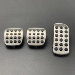For Nissan Vertsa Note Sunny Micra Sylphy Livina X Trail T30 NO Drilling Car Styling Pedal Fuel Gas Brake Pedal Cover Pad Plate