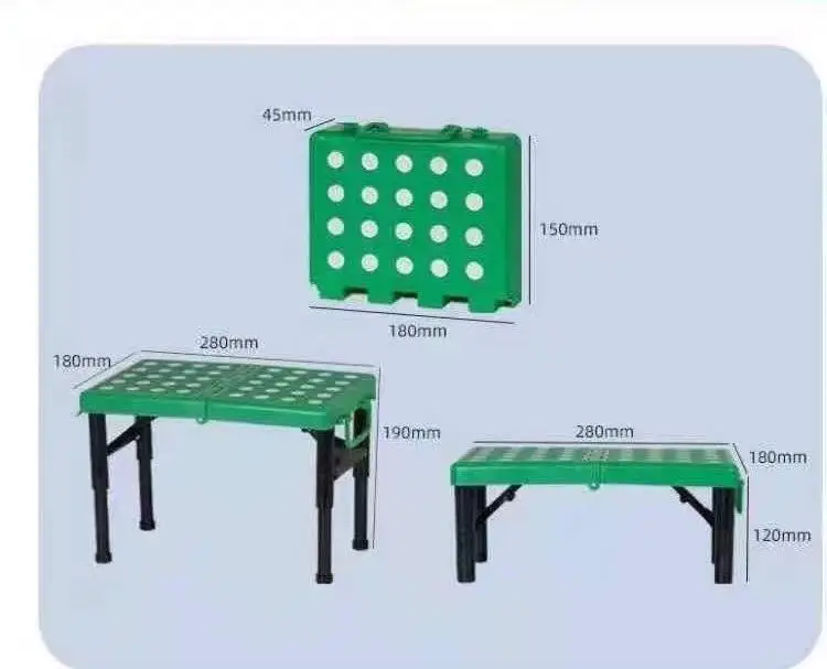 Gấp Di Động Phân Xanh Đa Năng Nhựa Bền Đứng Phân Cho Cắm Trại Ngoài Trời Hoạt Động Đánh Bắt Cá