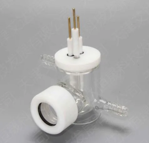 

Photoelectrochemical cell, K045 conventional electrolyzer, and water bath.