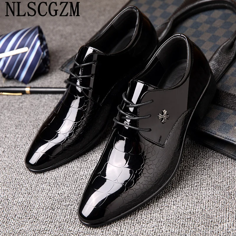 Official Shoes for Men Office 2024 Suit Shoes for Men Coiffeur Sepatu Italiano Wedding Dress Oxford Shoes for Men Patent Leather