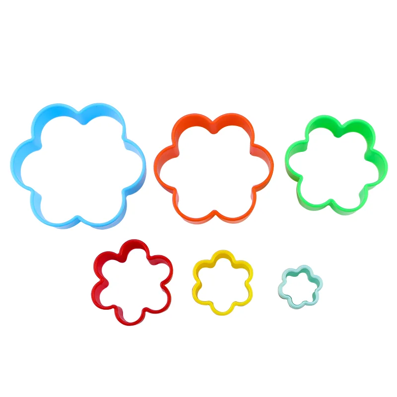 5Pcs/Set Cookie Cutter Christmas Tree Plastic Mold Set Plunger Forms For Cookies Cake Decorating DIY Baking Tools