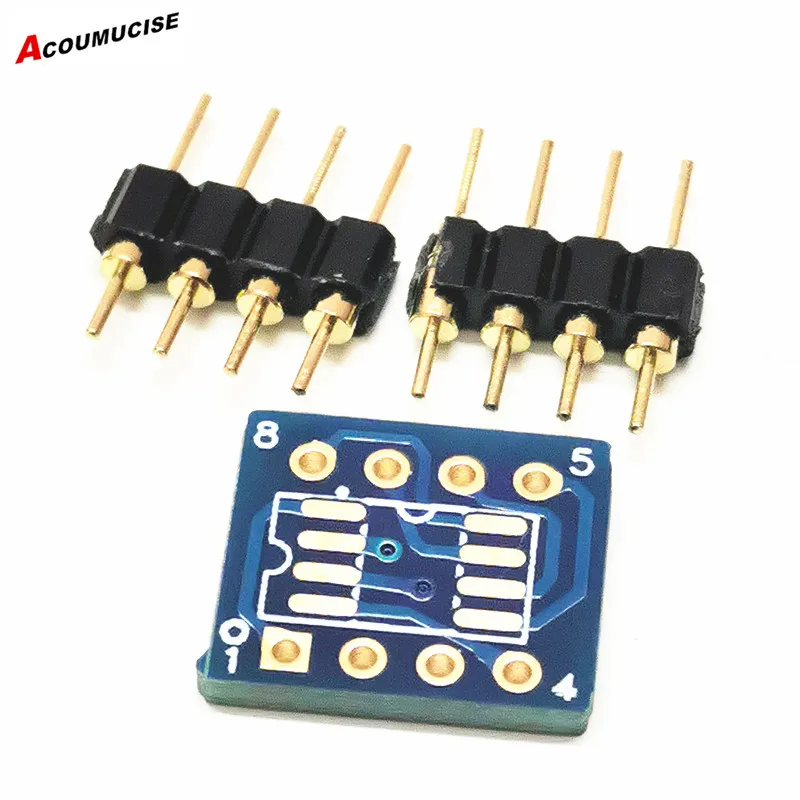 10 piece  PCB of Patch op amp  to Plug-in op amp  with 8 pin Gold-plated PCB