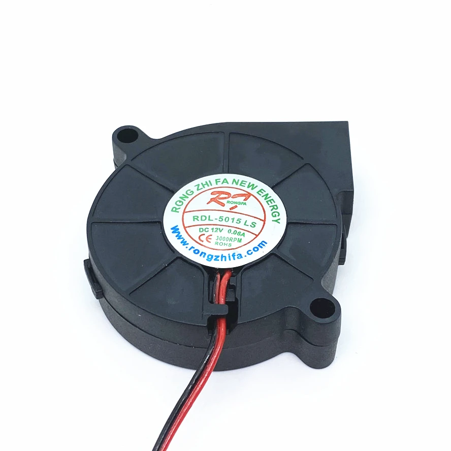 50mm Blower 5015 12V0.06A for 3D Printer Humidifier Centrifugal Fan Industrial Blower Centrifugal Fan 2pin