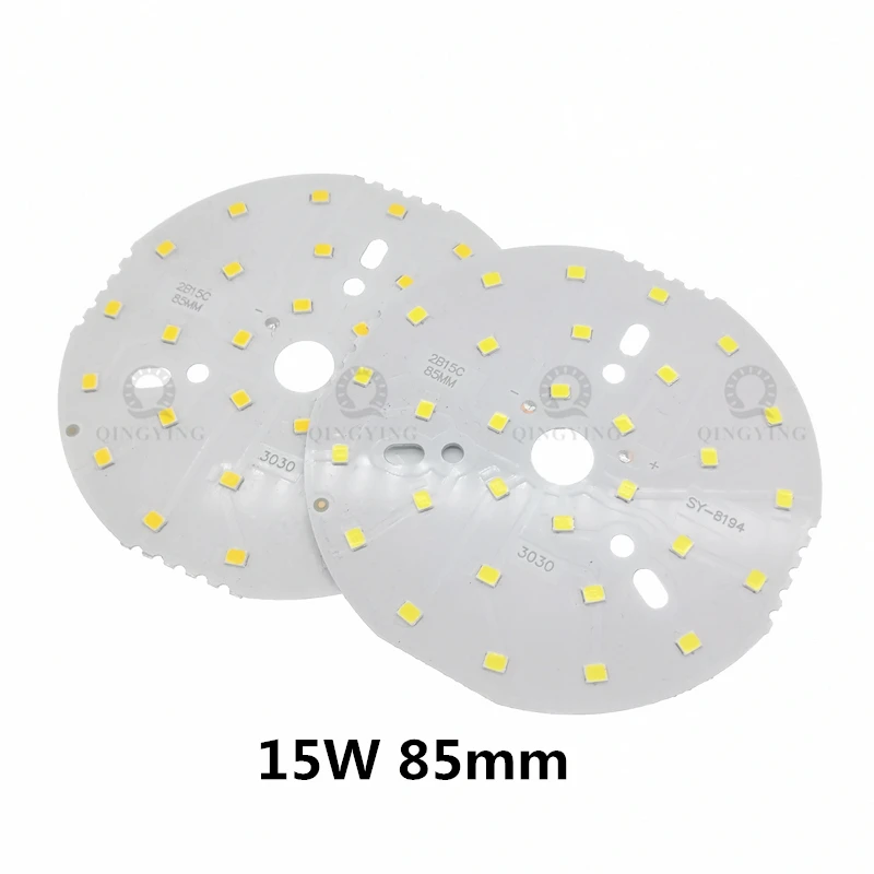 

10pcs 15W SMD2835 LED PCB 85mm 100mm Diameter High Brightness Lamp Panel Cold White / Warm White For Ceiling Light Down Light