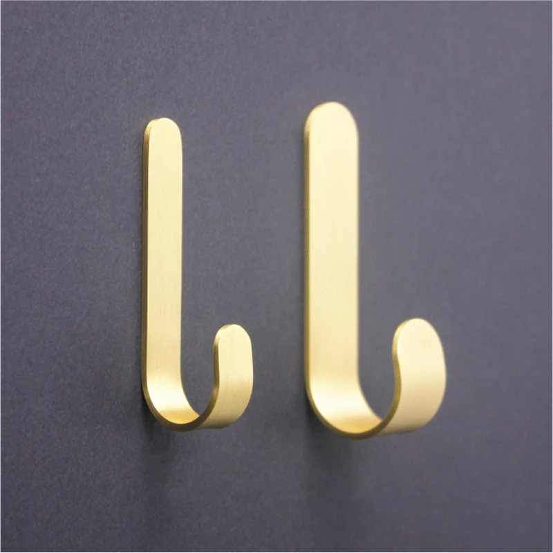 LCH Nordic Style Solid Brass Gold Uchwyt na klucze Uchwyt na ręcznik Miedziany haczyk do łazienki Haczyk na ubrania do przedpokoju