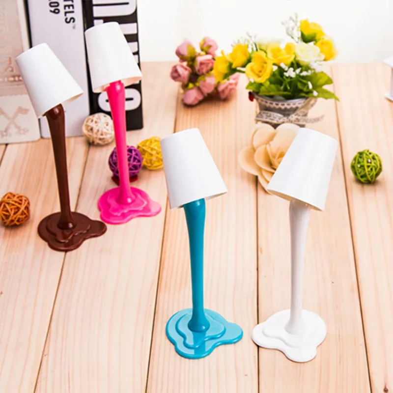 24PCS Creative Lamp Dual Purpose Ballpoint Pen Cute Small Night Lamp Modeling Plastic Fun for Student Pen Stationery