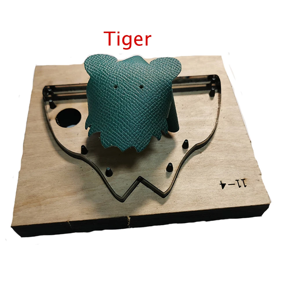 DIY leather craft Cow Tiger Rabbit Elephant Deer design decoration Die Cutting Knife Mold Metal Hollowed Punch Tool