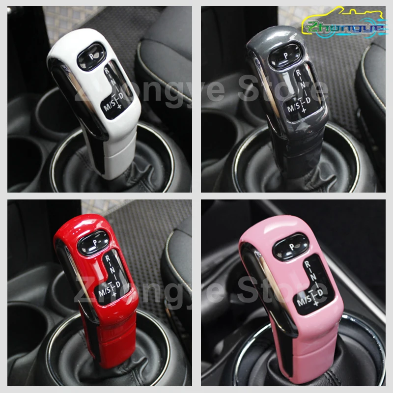 Car Gear Shift Decorative Cover Gear lever Sticker For MINI Cooper S CLUBMAN F54 F55 F56 F60 Interior Modification  Accessories