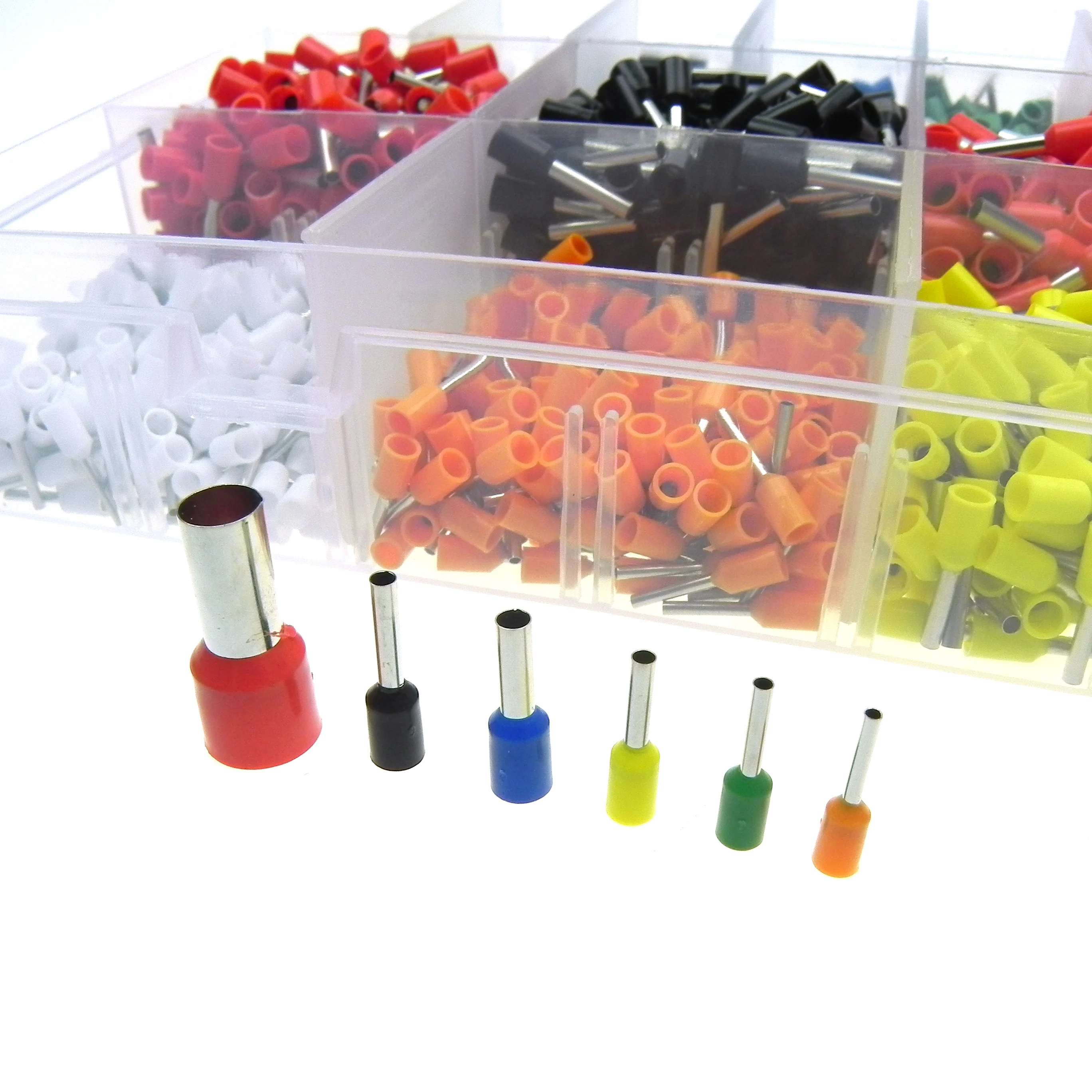 

2120pcs/lot Insulated Crimp Terminals Ferrule Crimping Kit Set Wire Copper Crimp Connector