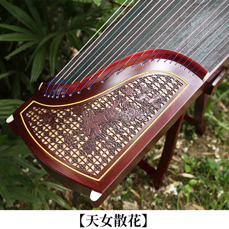 Professional Guzheng Chinese 21 Stings Zither Lankao Solid Wood Paulownia Cither Musical Instrument With Accessories