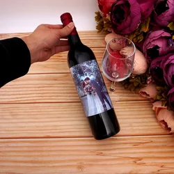 20pcs Personalized Custom Couple Picture Name for Wine Bottle Labels Stickers Wine Wrappers DIY Bottle Birthday Party Decoration