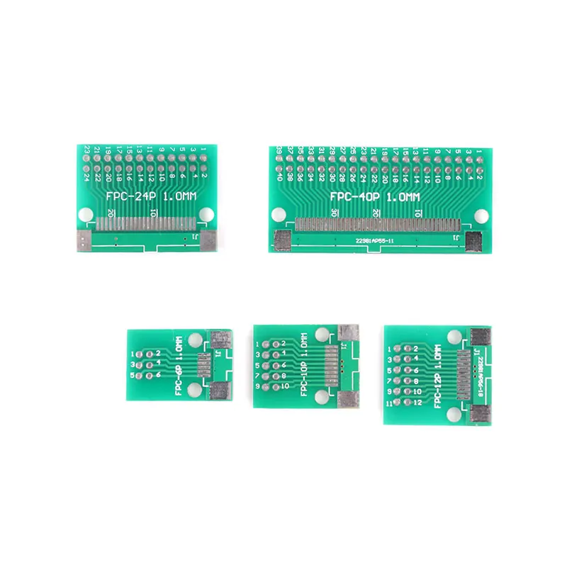 5pcs FPC FFC Cable 6 8 10 12 14 20 30 40 PIN 0.5mm pitch Connector SMT Adapter to 2.54 mm 1.0 inch pitch through hole DIP PCB