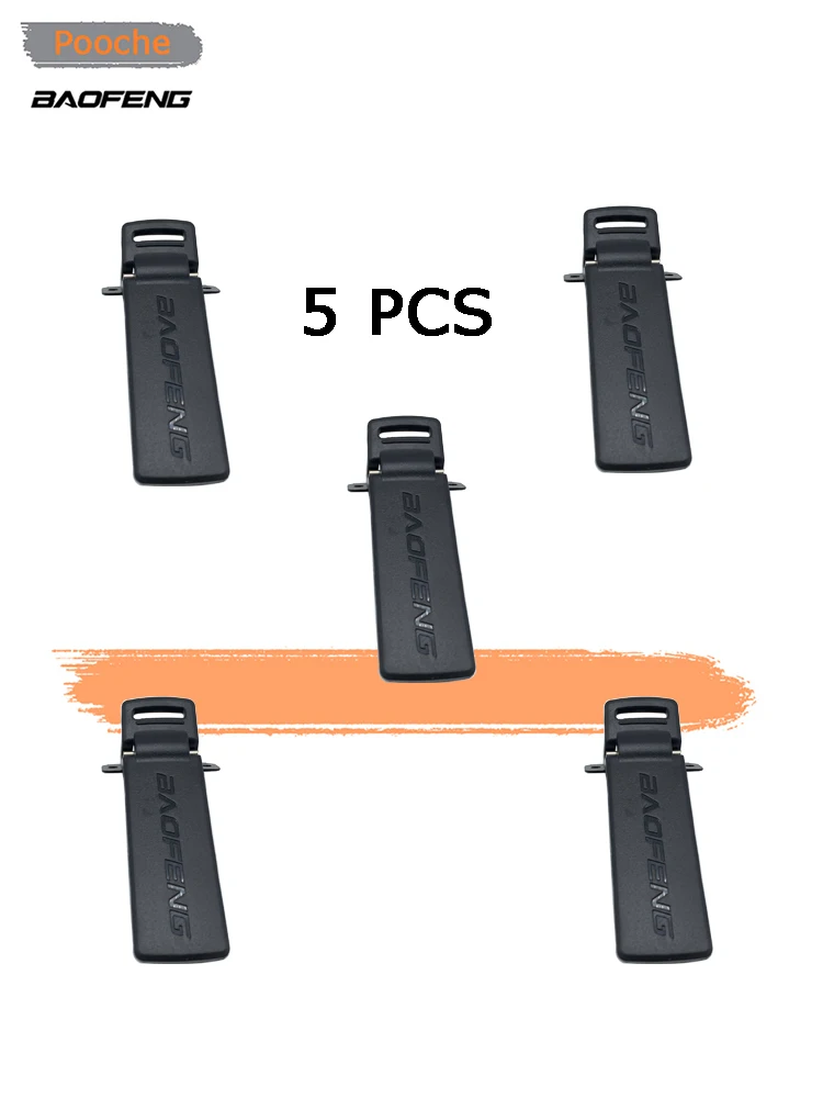 5Pcs Original Baofeng 5R Belt Clip Spare Part Back Belt Clip For Baofeng UV-5R 2-way Radio Accessories for UV5R F8 radio