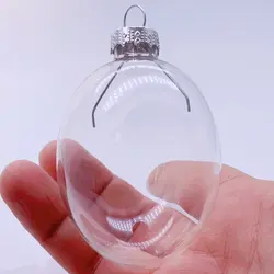 5 Pieces x DIY Paintable Home Wedding Christmas Decoration Ornament Ball 80mm Glass Egg