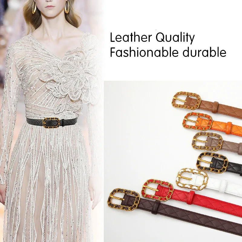 New Leather Woman Belt Casual Leather Belt Fashion Belt skinny Classic Belt Wholesale