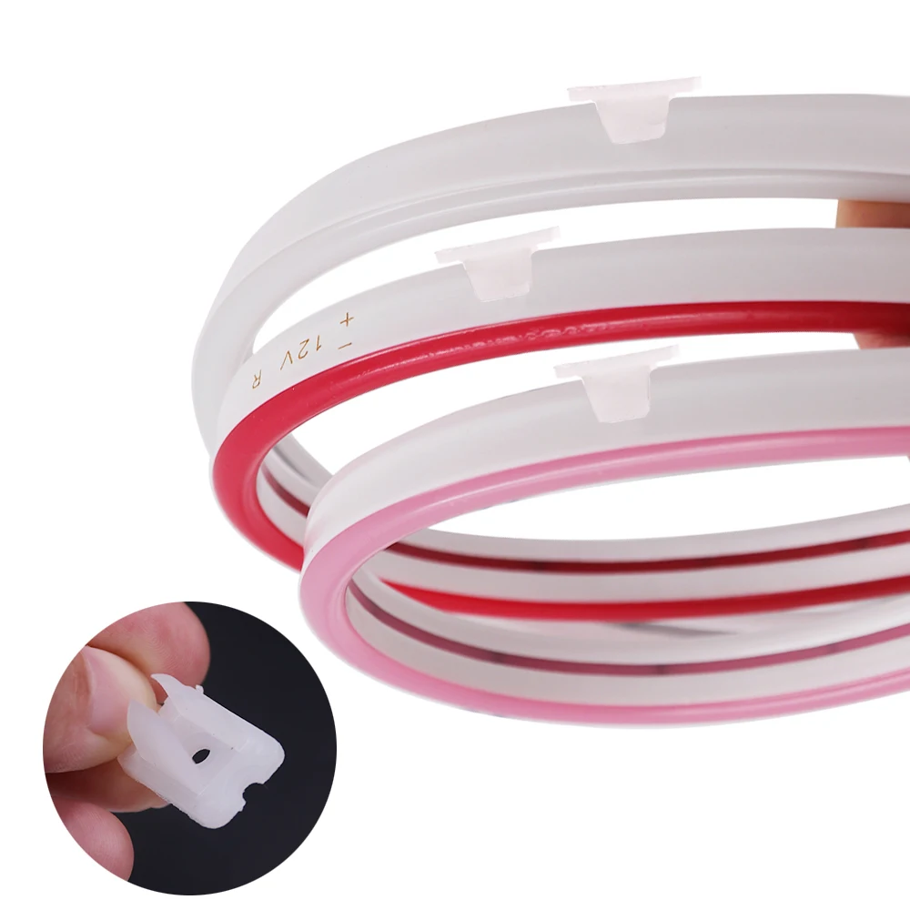 Neon Light End Cap Clips LED Neon Rope Light Sealed Cover Caps for DC12V DC24V DC5V AC220V AC110V 6x12mm Neon Lamp Accessories image 5