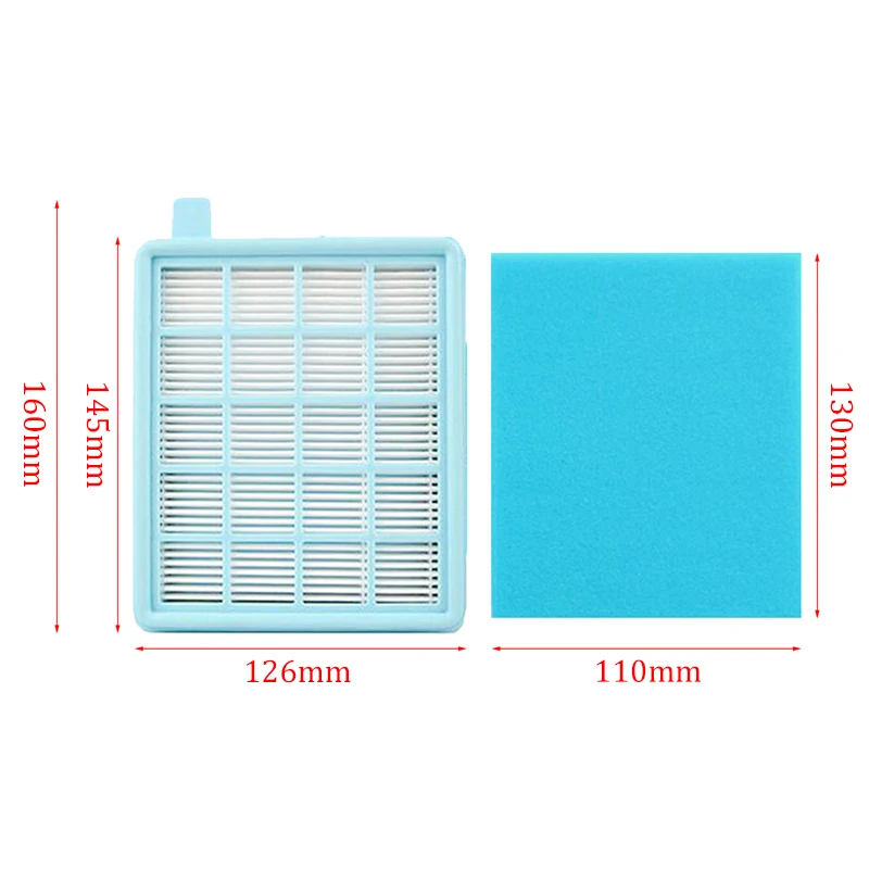 Washable Hepa Filter Replacement for Philips FC8470 FC8471 FC8475 FC8630 FC8645 Robotic Hoover Spare Parts