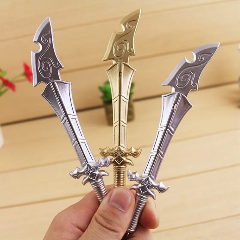 

50PCS/lot Sword Gel Pen Creative Dagger Ball Pen Stationery Kawaii School Supplies