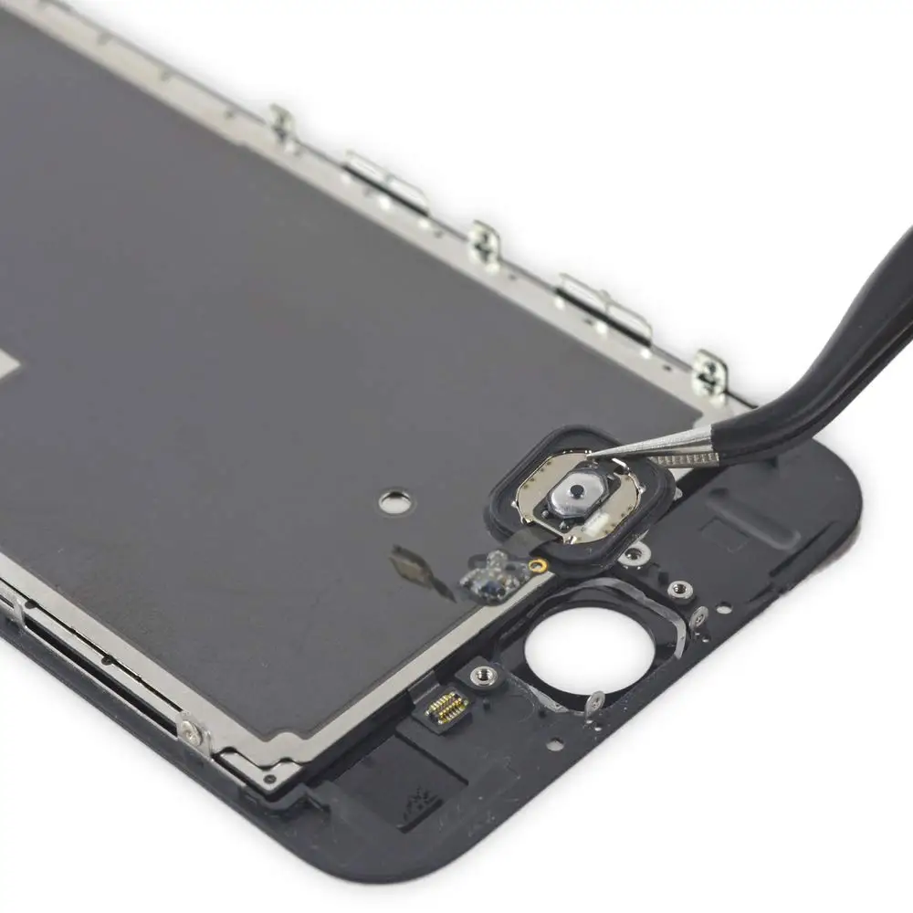 Home Button With Flex Cable For iPhone 6 6P 6s Plus NO Touch id With Rubber Ring Replacement