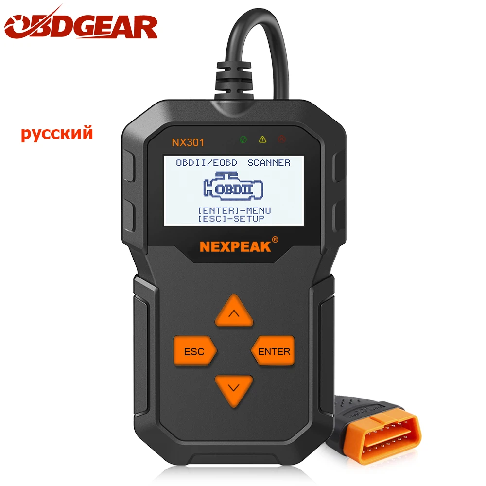 NX301 OBDII Universal Auto Car Diagnostic Tool Scannner Code Reader Diagnostic Scanner Tool OBD2 Tool Better than ELM327 AD310