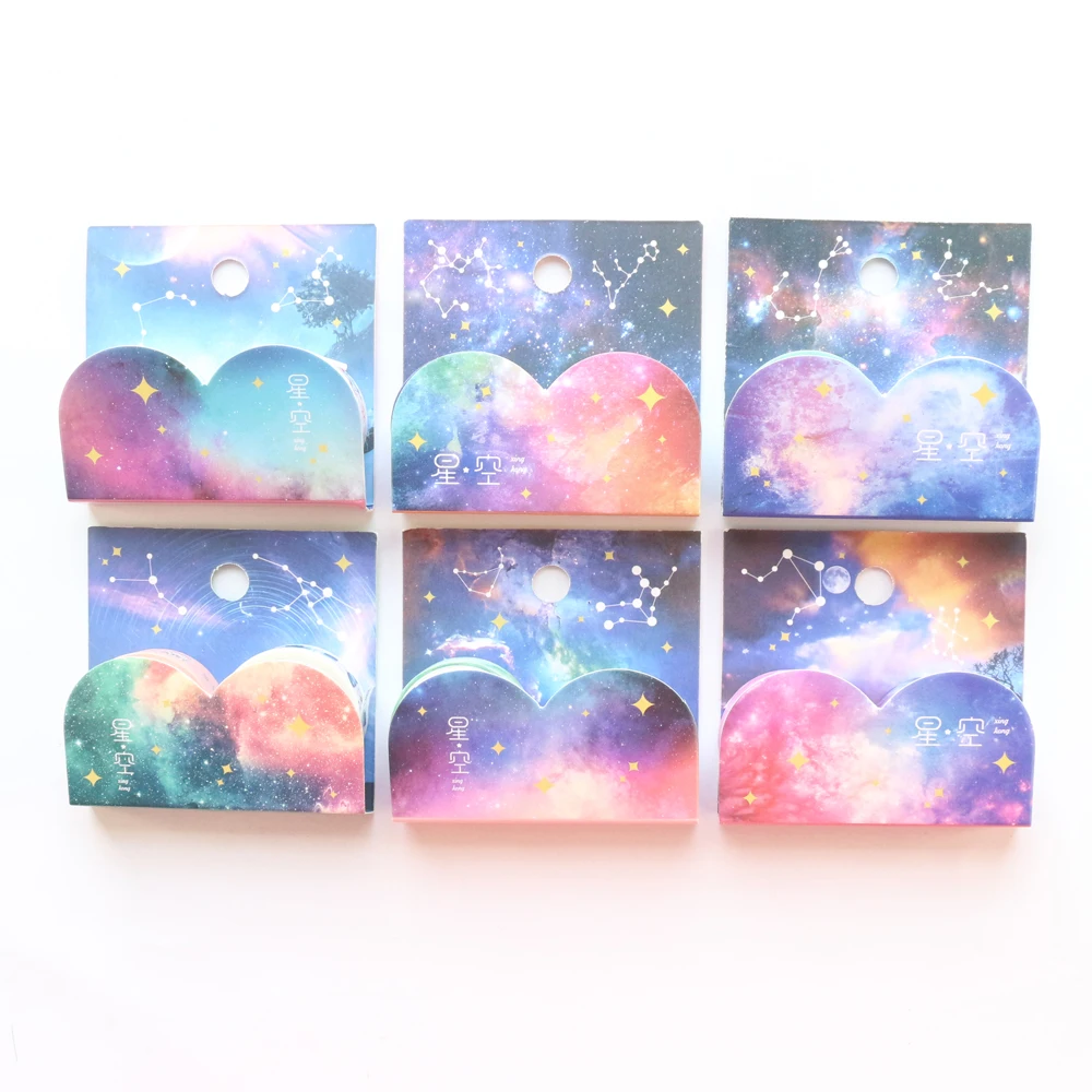 Domikee new cute Japanese cartoon sky stars traveler journal decorative washi tape roll candy DIY photo diary masking tape 2PCS