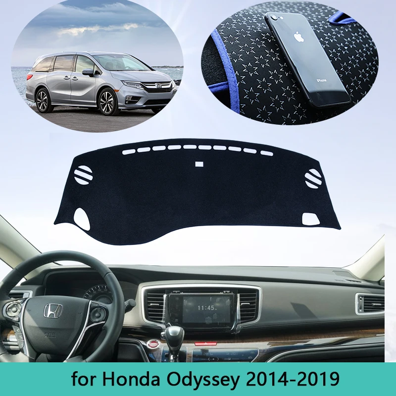

Luxurious Sunshade Dashmat Protector Anti-slip Mat Dashboard Cover For Honda Odyssey 2014~2019 JDM Model Car Accessories Cape