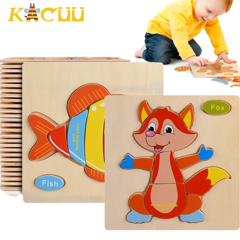 

Игрушка-пазл детская деревянная, для детей 3 лет