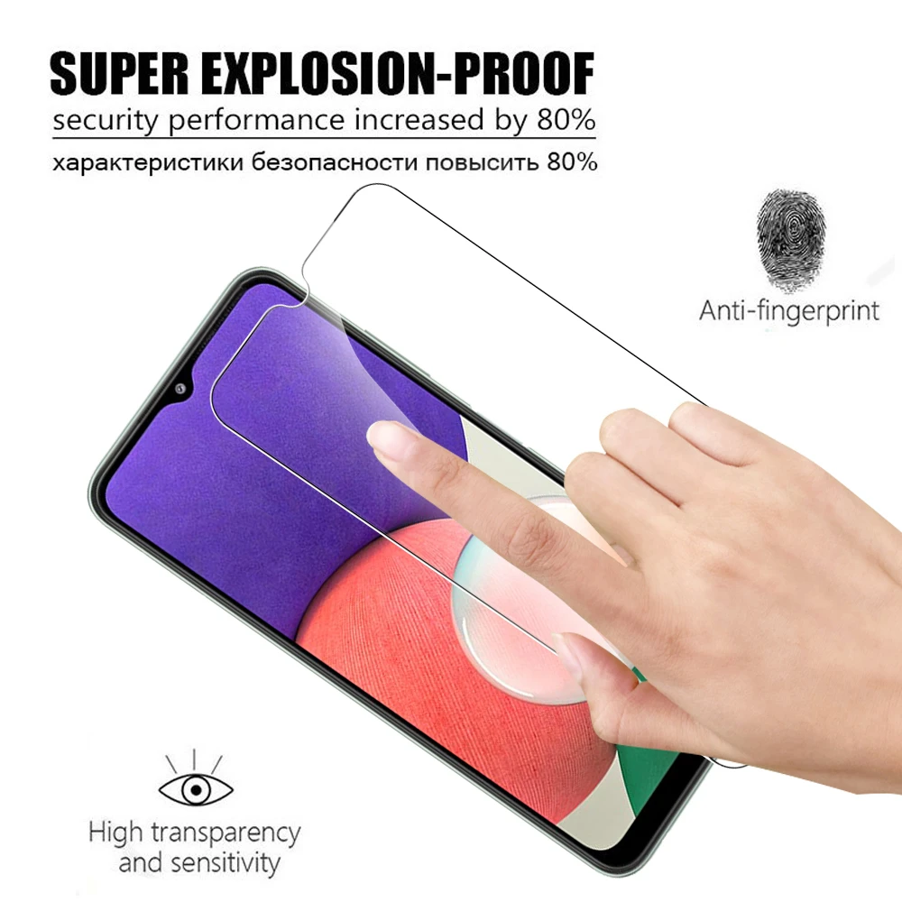 6in1 tela de vidro temperado protetor para samsung galaxy a22 a32 a52 a52s a72 4g 5g a12 a53 a13 4g canera lente película protetora