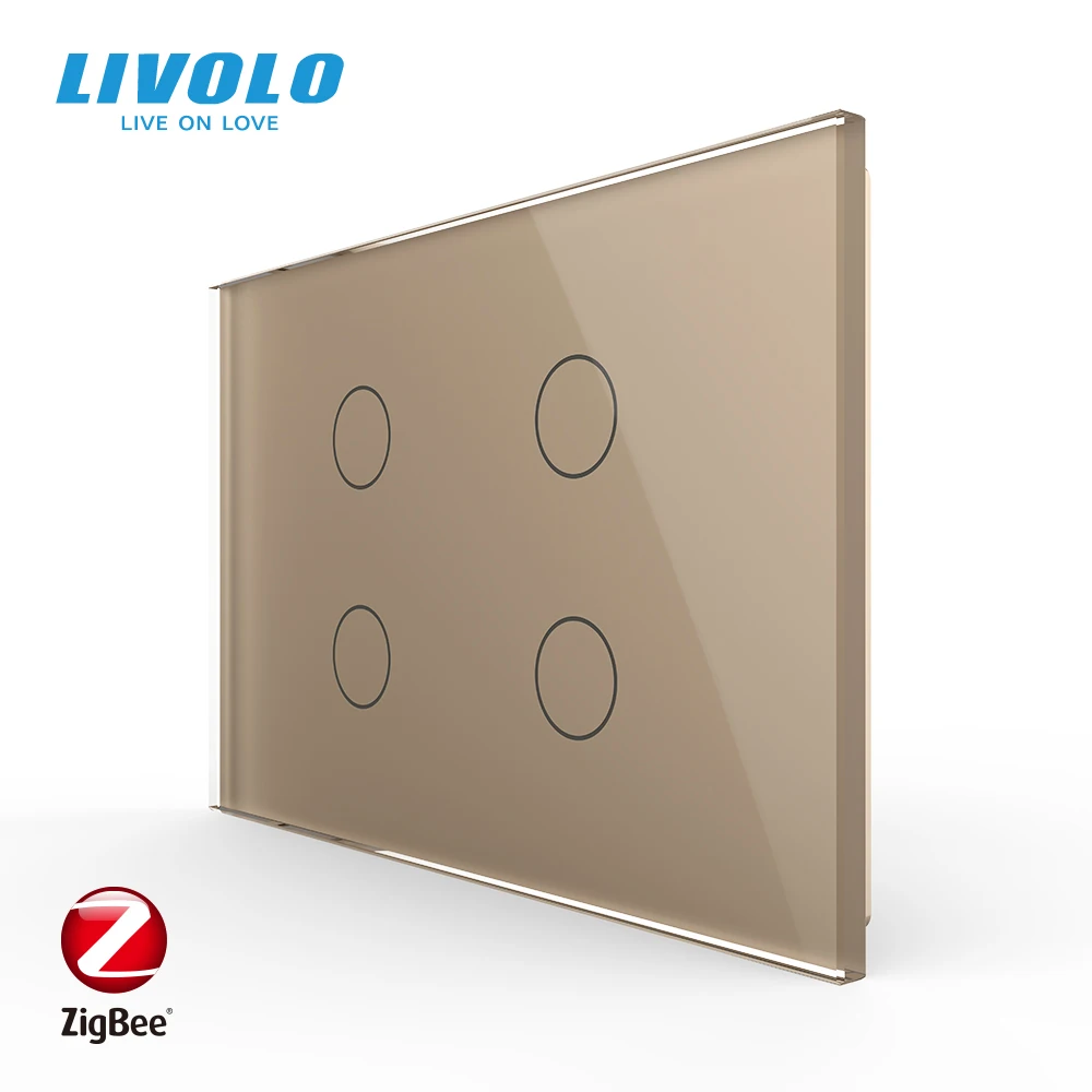 Imagem -06 - Livolo Padrão dos Eua Inteligente Wifi Zigbee Parede Toque Interruptor de Luz Controle App sem Fio Casa do Google Alexa Dispositivos de Voz Vl-c904z11