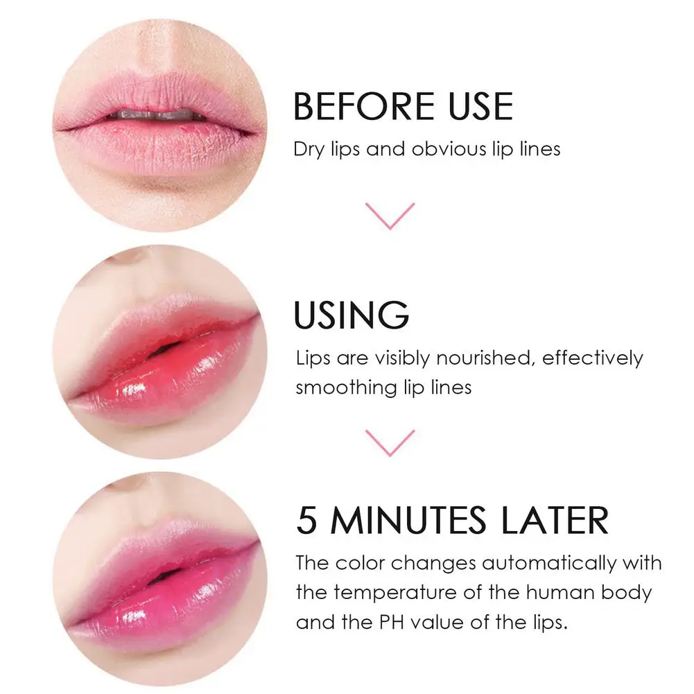 Aloe Color Changing Lip Gloss Lasting Waterproof Moisturizing Lip Balm Liquid Lipstick Makeup Lip Oil Care Beauty Cosmetic