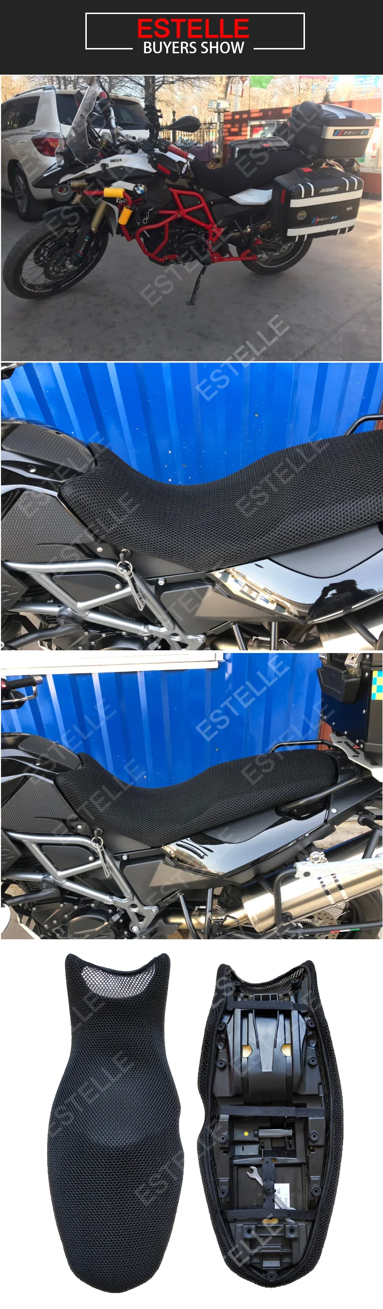 Motorcycle seat cover Prevent bask in seat scooter Heat insulation Cushion cover  All years For BMW F800GS Adventure