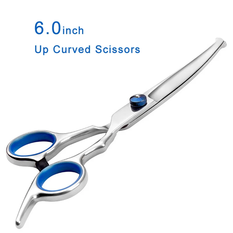 Safty Pet Grooming Scissors Round Head 6 Inch Professional Stainless Steel Dog Scissors Pets Shears Animal Cutting Portable Set