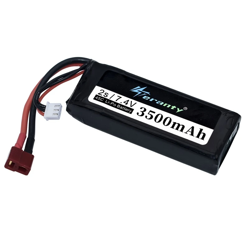 Original Wltoys 144001 2s 7.4 V 3500mAh rechargable Lipo battery and USB Charger for Wltoys 1/14 144001 RC car boat Lipo battery