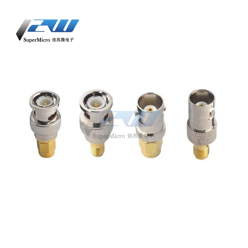 

4pcs/lot BNC To SMA Connectors Type Male Female RF Connector Adapter Test Converter Kit Transmission Cables SMA To BNC connector