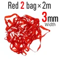 2 Bolsas de 3mm Rojo