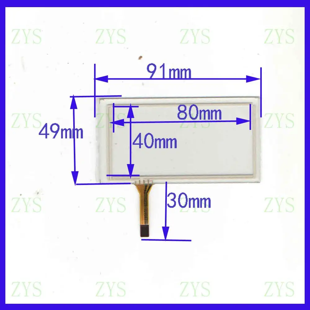 wholesale    KDT6220  91*49MM 3inch   resistance screen  for GPS CAR this is compatible  91*49  KDT 6220