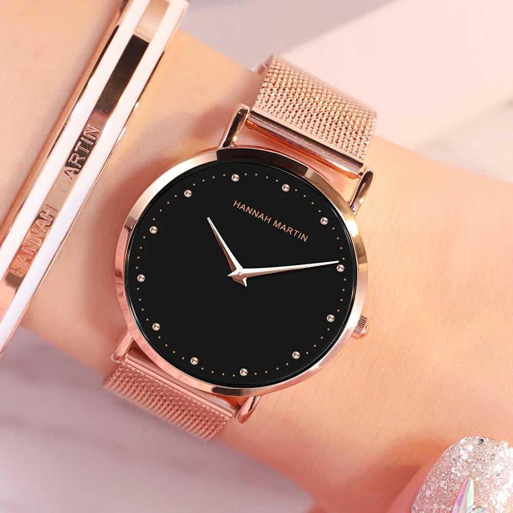 2021 New Style Original Quartz Waterproof Ladies Watch Fashion Creative Stainless Steel Mesh Band Women Watches relogio feminino