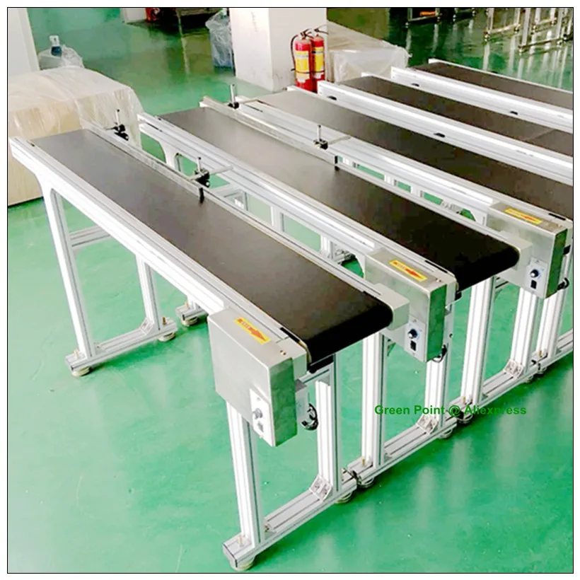 

120W Inkjet Printer Conveyor Belt AC 110V/220V Conveying Table 300mm Width 1500mm Length No Legs Anti-static PVC Industrial Tool