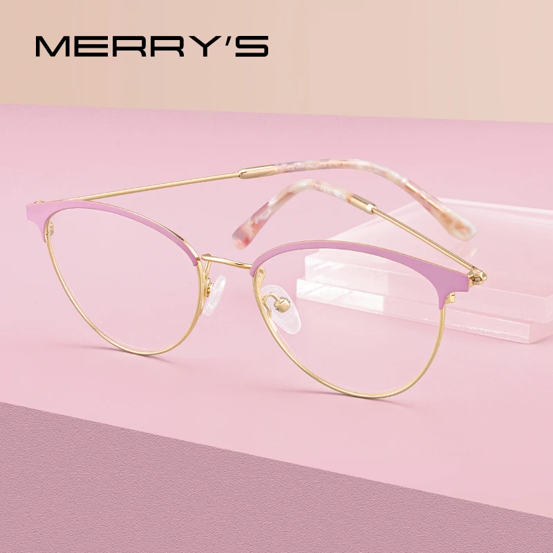 MERRYS DESIGN Women Retro Cat Eye Glasses Frame Fashion Ladies Eyeglasses Myopia Prescription Optical Eyewear S2132