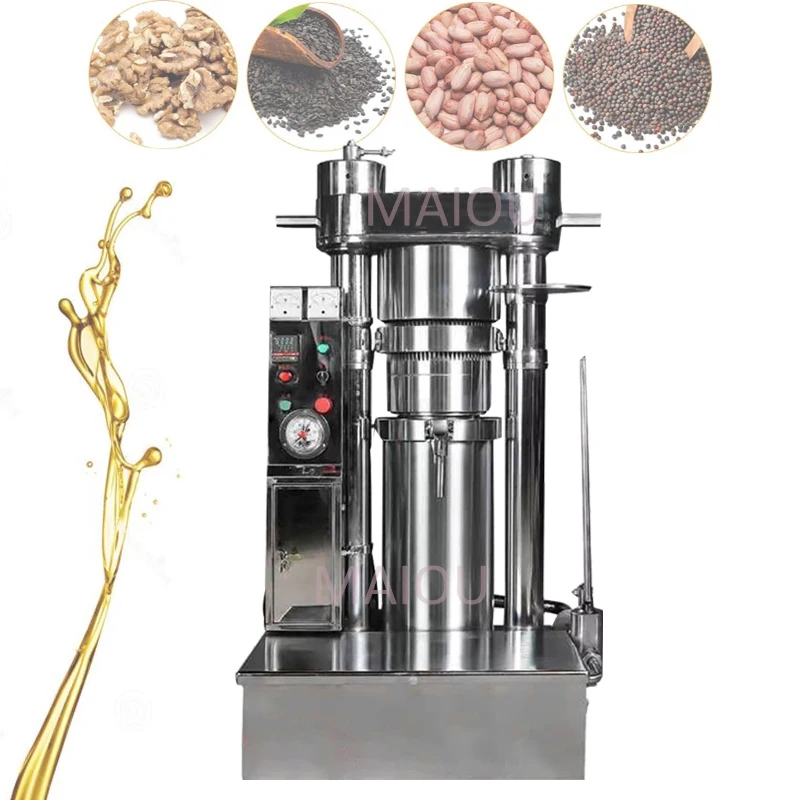 Almond Oil Press Machine Olive Oil Press Small Cocoa Butter Hydraulic Oil Press Machine Peanut Oil Press