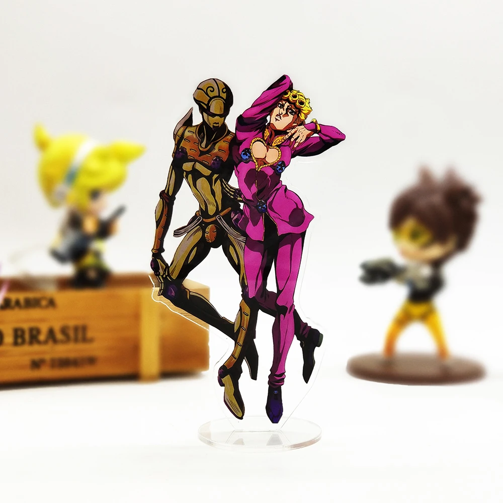 Jo no Bizarre Adventure Golden Wind Giorno Giova Bruno Bucciarati HF acrylic stand figure model plate holder cake topper