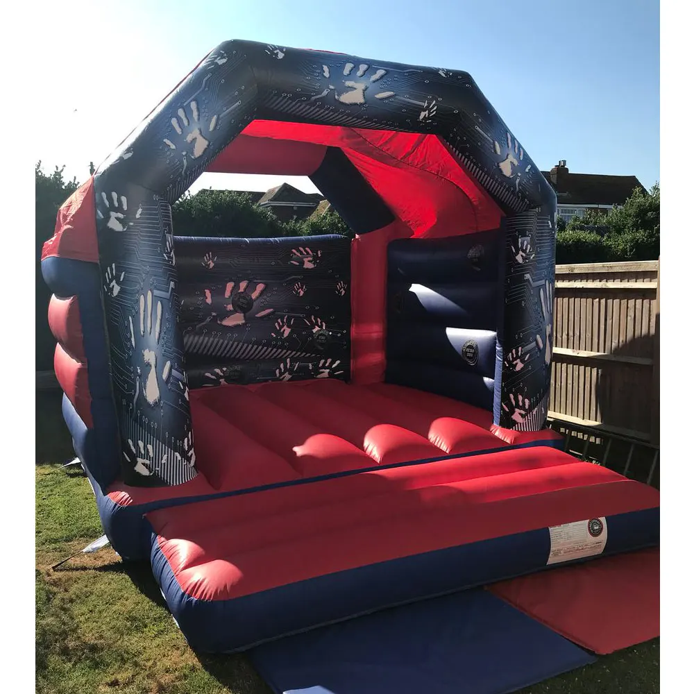 PVC Inflatable Bouncy House Trampoline Moonwalk Inflatable Jumping Bounce Castle Happy Hop For Kids Fun Play